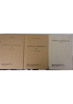 Geodezja inżynieryjna, Tom1-3