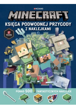 Minecraft Księga podwodnej przygody z naklejkami