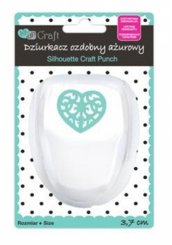Dziurkacz ozdobny ażurowy 3,7cm serce