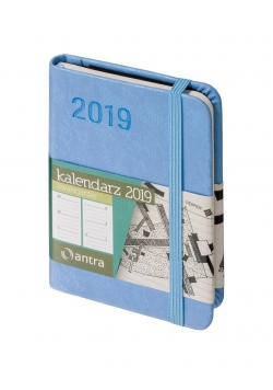 Kalendarz 2019 Awangarda A7 j.niebieska ANTRA