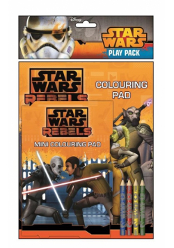 Dwie kolorowanki z kredkami. Star Wars Rebels