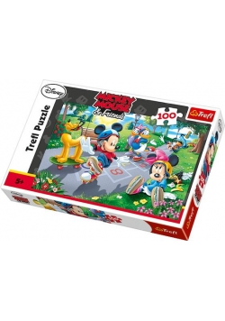 Puzzle 100 Na rolkach Mickey Mouse TREFL