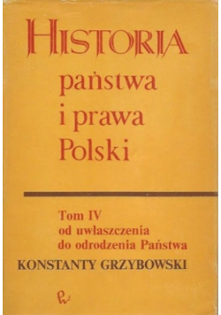 Historia państwa i prawa Polski Tom I