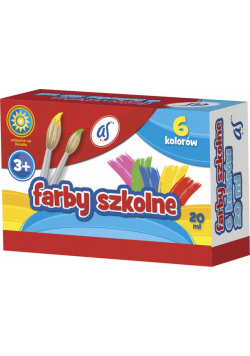 Farby szkolne AS 6 kolorów 20 ml