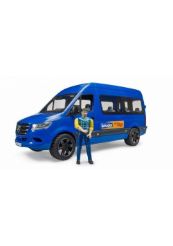 MB Sprinter niebieski z kierowcą