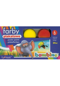 Farby plakatowe Bambino 6 kolorów