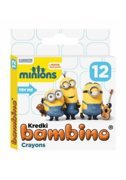 Kredki Bambino 12 kolorów Minionki
