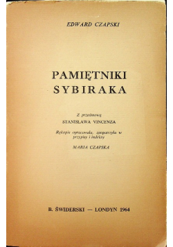 Pamiętniki Sybiraka