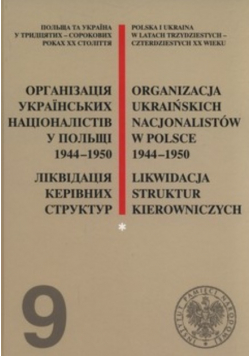 Organizacja Ukraińskich Nacjonalistów w Polsce w latach 1944 - 1950 Likwidacja struktur kierowniczych