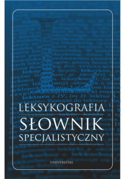 Leksykografia - słownik specjalistyczny