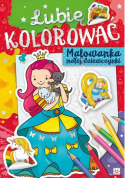 Lubię kolorować Malowanka małej dziewczynki
