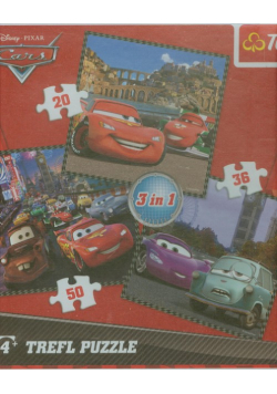 Puzzle 3w1 mix Auta 2