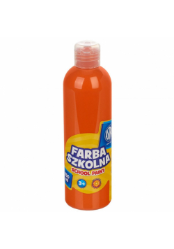 Farba szkolna naturalna tempera Astra 250 ml pomarańczowa