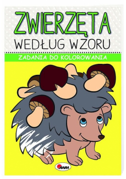 Zadania do kolorowania Zwierzęta według wzoru