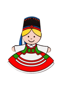 Magnes drewniany - Kurpianka FOLKSTAR