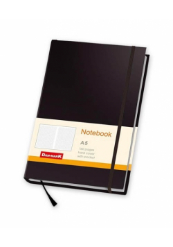 Notes Milano A5 80 kartek w kratkę czarny