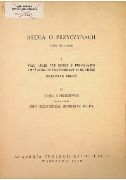 Księga o przyczynach