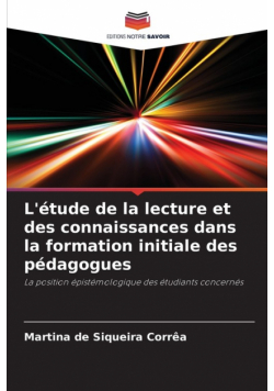 L'étude de la lecture et des connaissances dans la formation initiale des pédagogues
