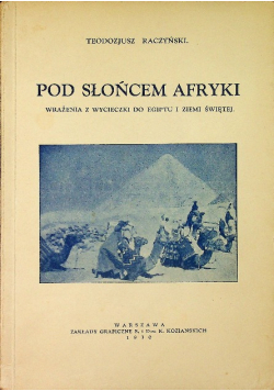Pod słońcem Afryki 1930 r.