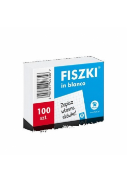 Fiszki in blanco
