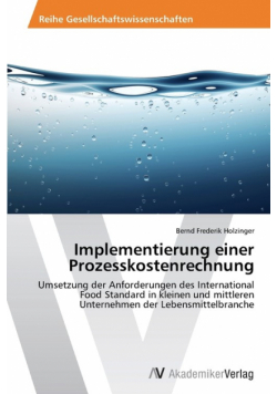 Implementierung einer Prozesskostenrechnung