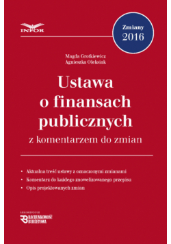 Ustawa o finansach publicznych z komentarzem do zmian
