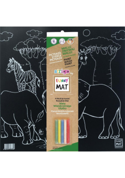 Mata czarna + kreda Safari Funny Mat STRIGO