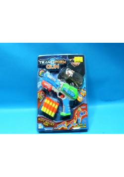 Pistolet + naboje piankowe + okulary