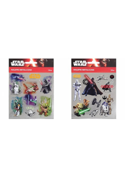 Nalepki metaliczne Star Wars 25 sztuk mix