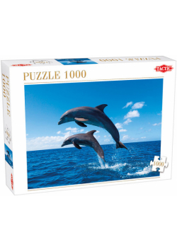 Puzzle Two Dolphins Jumping 1000