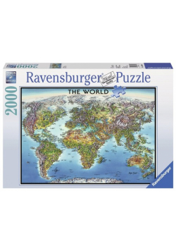 Puzzle Mapa świata 2000
