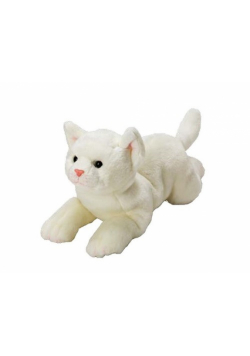 Kot Biały 35 cm leżący