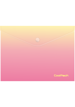 Koperta na dokumenty na zatrzask A4 Coolpack Gradient PEACH