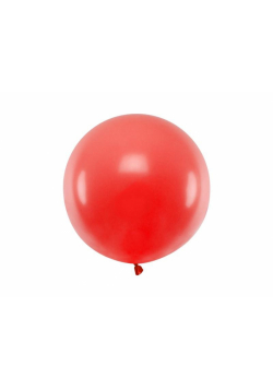 Balon okrągły pastel poppy red 60cm