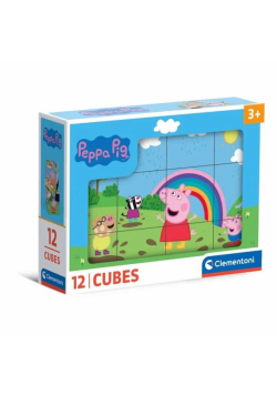 Klocki Świnka Peppa 12el