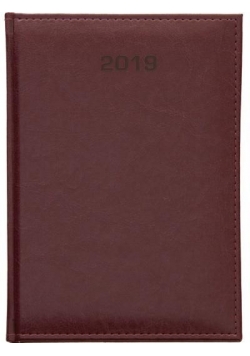 Kalendarz 2019 Dzienny A4 Vivella bordo