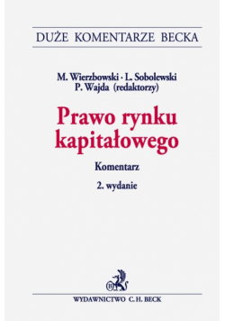 Prawo rynku kapitałowego Komentarz