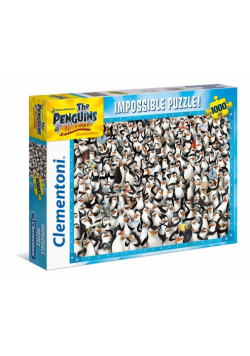 Puzzle Impossible Pingwiny z Madagaskaru 1000