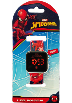 Zegarek LED z kalendarzem Spiderman SPD4800