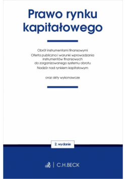 Prawo rynku kapitałowego oraz akty wykonawcze