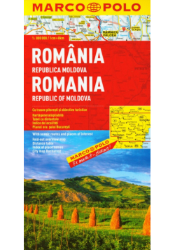 Rumunia Mołdawia mapa samochodowa 1:800 000 Marco Polo