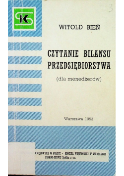 Czytanie bilansu przedsiębiorstwa