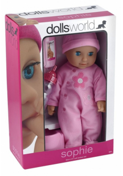 Lalka bobas 30 cm Sophie różowa