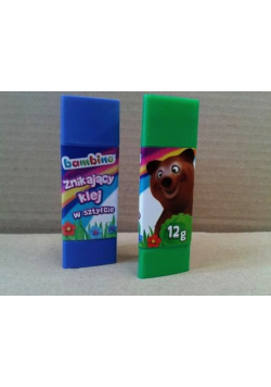 Znikający klej sztyft 12g 12 sztuk Bambino Mini Zoo display/mix