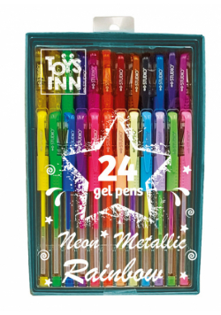Długopisy żelowe 24 sztuki