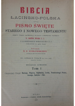 Biblia łacińsko polska, 1907 r.