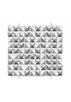 Panel dekoracyjny srebrny 3D 30x30cm