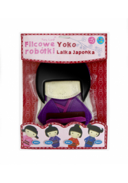 Filcowe robótki Lalka Japonka Fioletowa Yoko