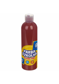 Farba szkolna naturalna tempera Astra 250 ml brązowa