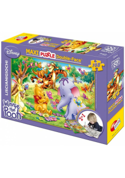 Puzzle dwustronne maxi Kubuś i Hefalumpy 108